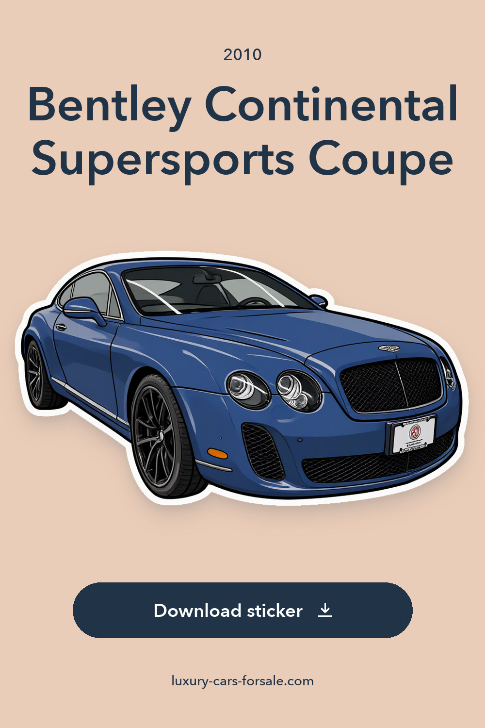 2010 Bentley Continental Supersports Coupe sticker preview