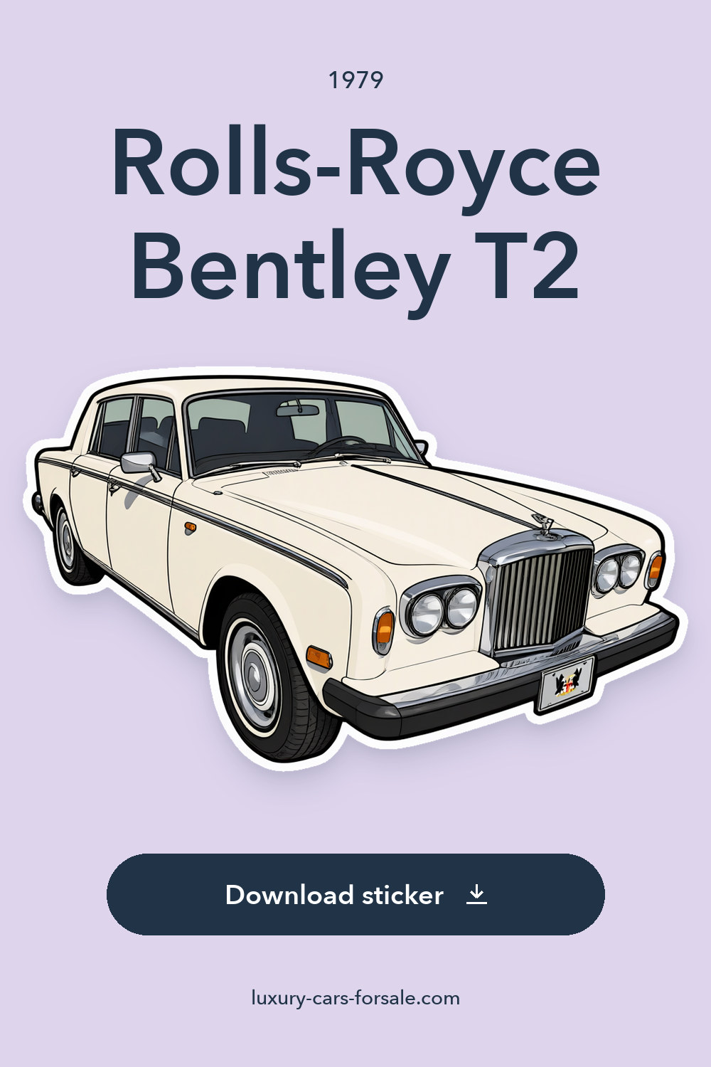 1979 Rolls-Royce Bentley T2 sticker preview