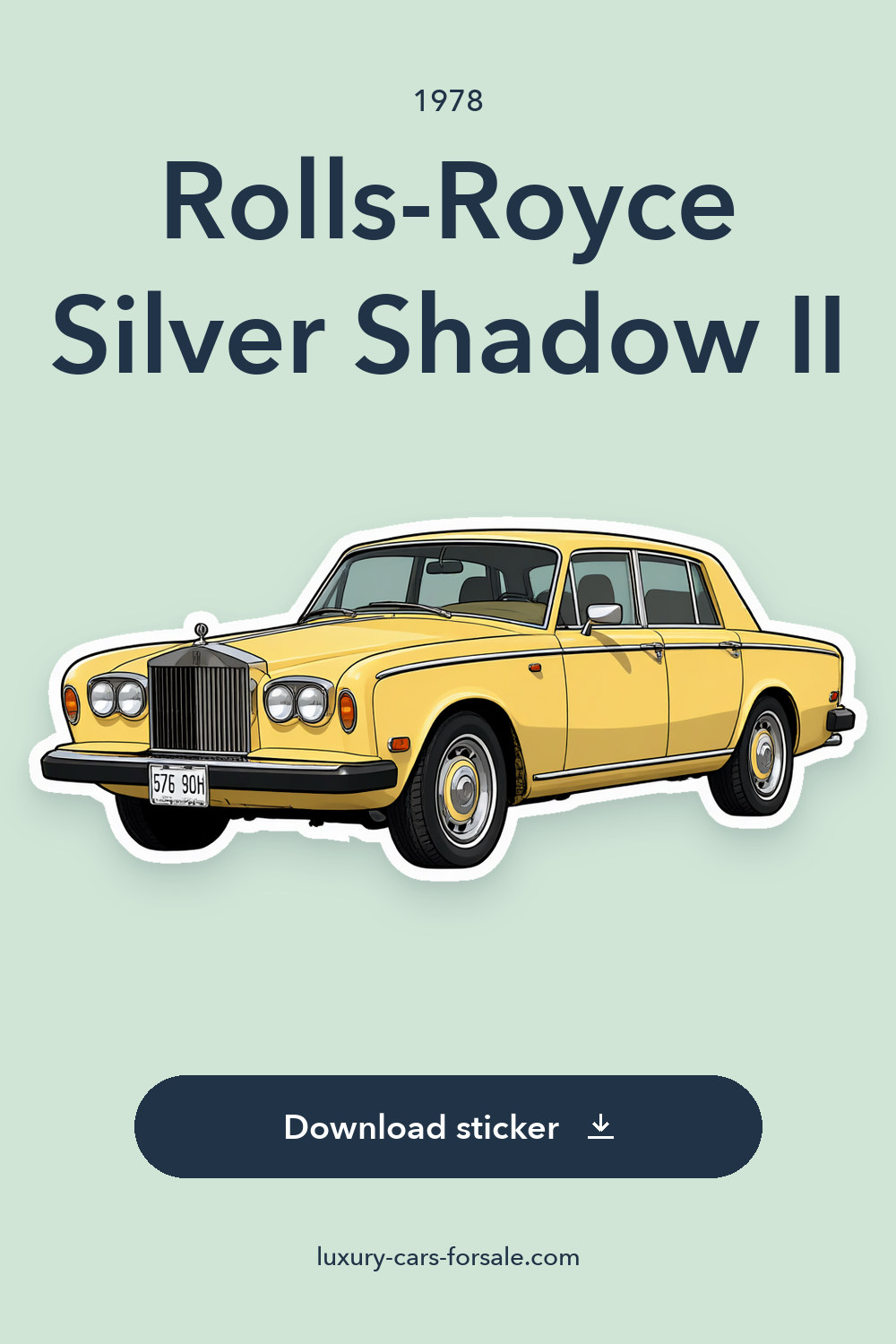 1978 Rolls-Royce Silver Shadow II sticker preview