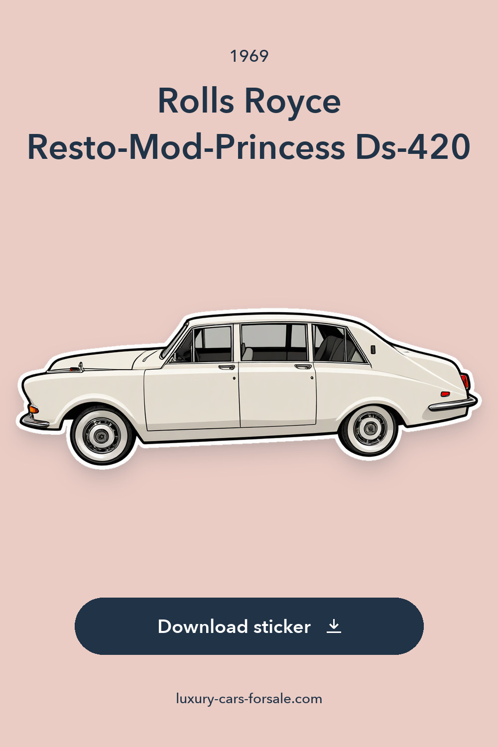 1969 Rolls Royce Resto-Mod-Princess Ds-420 sticker preview