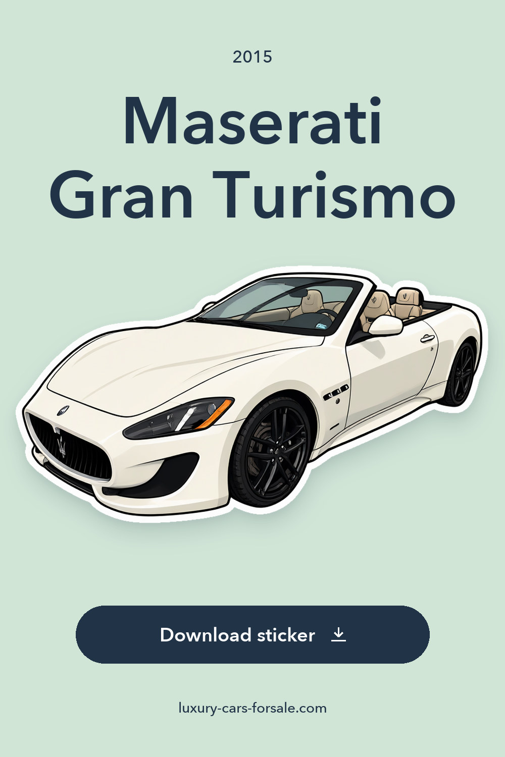 2015 Maserati Gran Turismo sticker preview