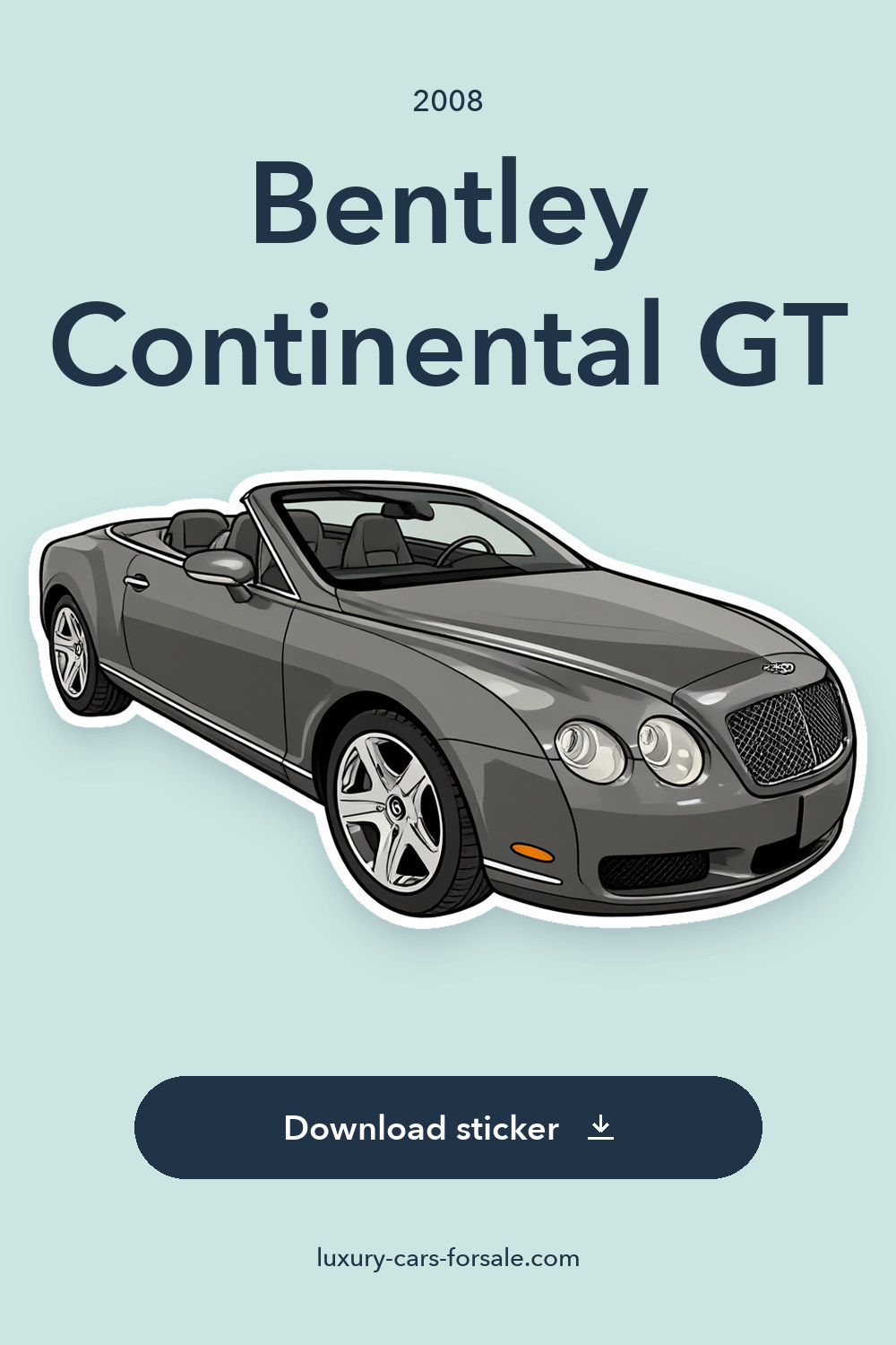 2008 Bentley Continental GT sticker preview
