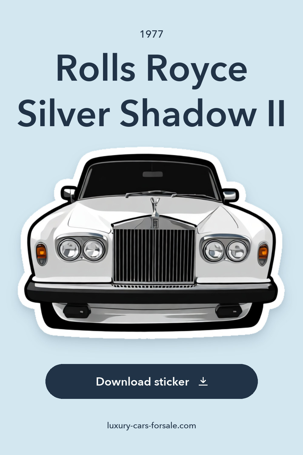 1977 Rolls Royce Silver Shadow II sticker preview