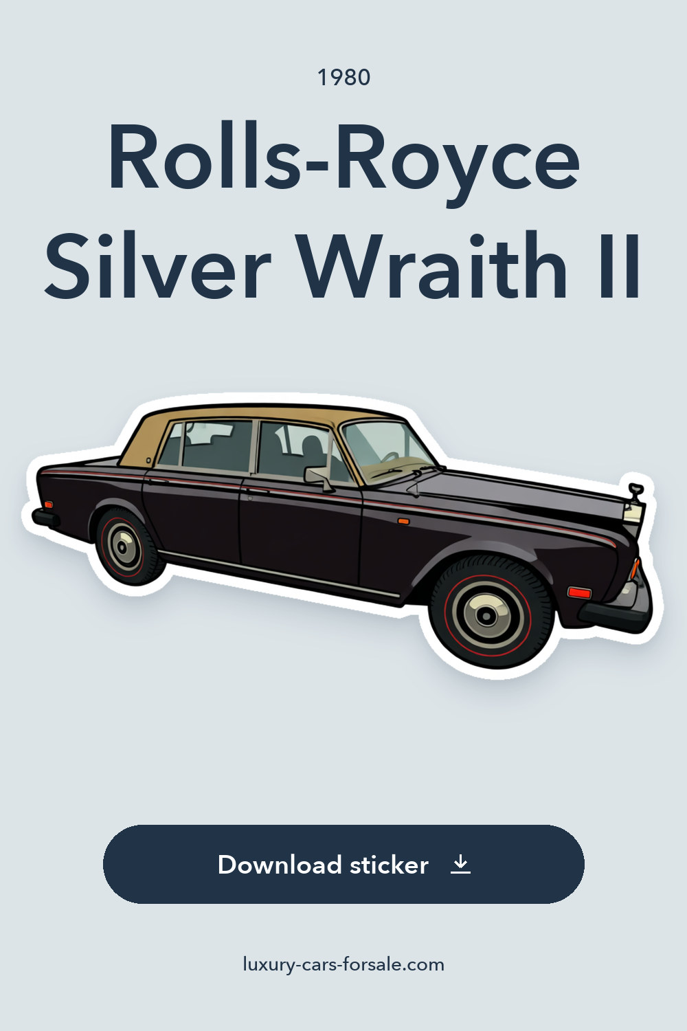 1980 Rolls-Royce Silver Wraith II sticker preview
