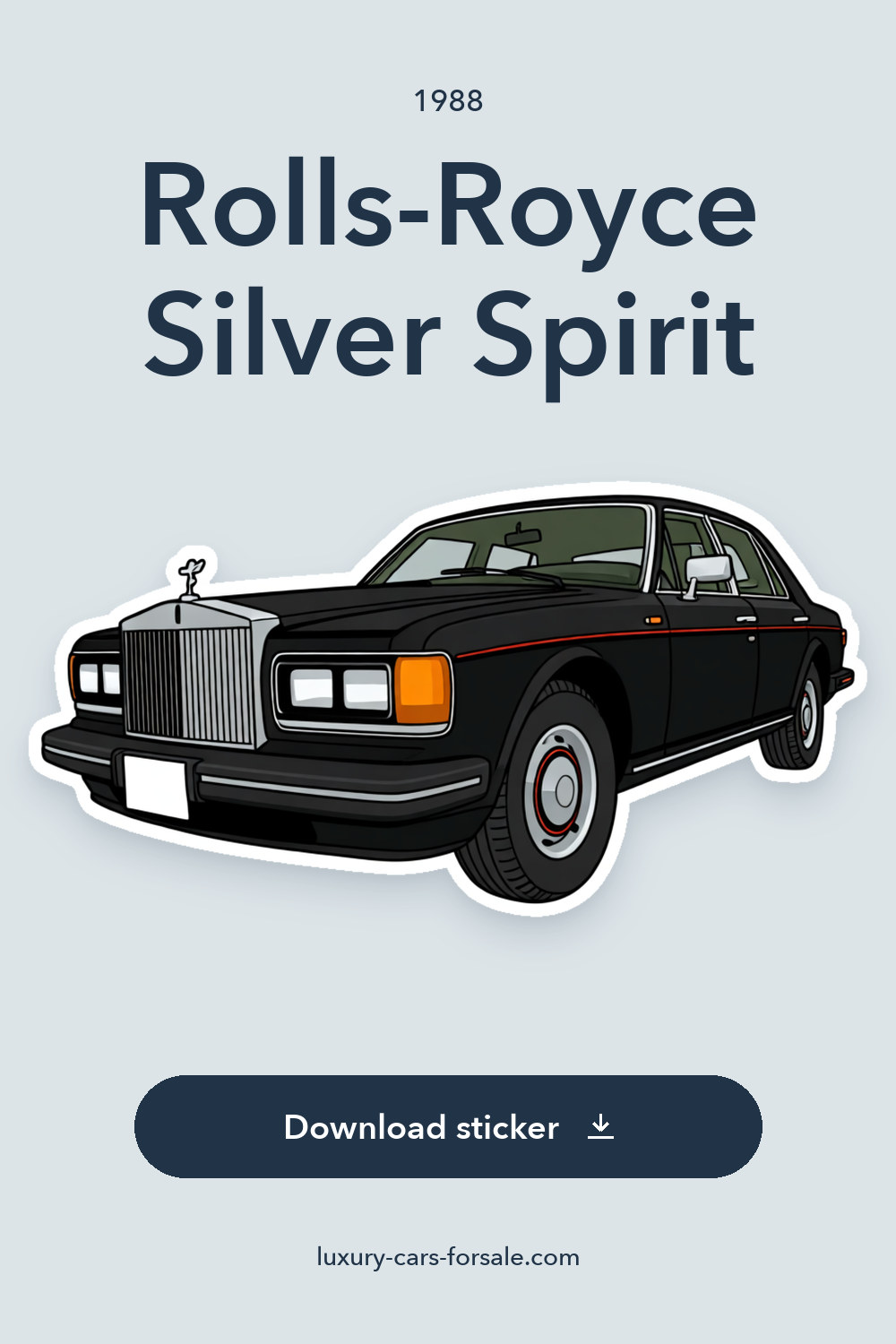1988 Rolls-Royce Silver Spirit sticker preview